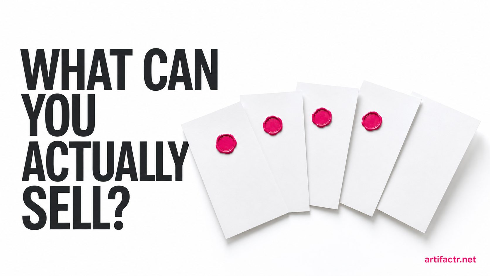 Five licence documents on a white background, three stamped in pink and two left blank, representing the AI music generators that publish readable commercial terms and the two that do not